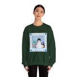 Elephant-Penguin Holiday Crewneck Sweatshirt