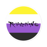 Revolution Non Binary Pride sticker