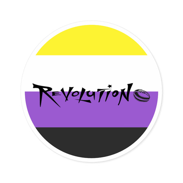 Revolution Non Binary Pride sticker