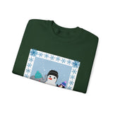 Elephant-Penguin Holiday Crewneck Sweatshirt