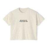Hot Gay Rugby Boxy Cropped Tee
