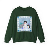 Elephant-Penguin Holiday Crewneck Sweatshirt