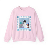 Elephant-Penguin Holiday Crewneck Sweatshirt