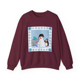 Elephant-Penguin Holiday Crewneck Sweatshirt